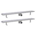 vidaXL Rovný sprchový odtok 2 ks s bublinkami 930x140 mm nehrdzavejúca oceľ