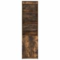 vidaXL Vysoká skrinka dymový dub 50x35x180 cm spracované drevo