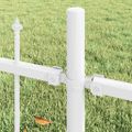 vidaXL Záhradný plot WOERDEN 6 ks 170 x 140 cm Biela