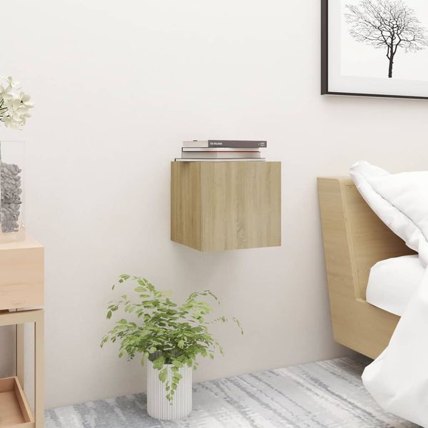 vidaXL Nočný stolík, dub sonoma 30,5x30x30 cm, kompozitné drevo
