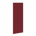 vidaXL Plisovaná roleta bordová červená 75x200 cm šírka látky 74,4 cm polyester