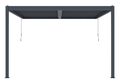Bioklimatická pergola G21 Trenton Premium 4x4 m, antracitová hliníková