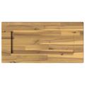 vidaXL Obdĺžnikový stôl 90 x 50 x 3,5 cm Obdĺžnikový Biela