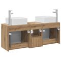 vidaXL Set kabinetov do kúpeľne 3 ks Dub artisan 53 x 35 x 63 cm