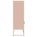 vidaXL Highboard Pink 68x39x123 cm Oceľ