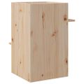 VidaXL Domček pre mačky 43x43x60 cm masívna borovica