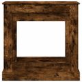 vidaXL Obloženie krbu dymový dub 90x30x90 cm kompozitné drevo