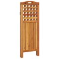 vidaXL 3-panelový paraván 121,5x2x115 cm akáciové masívne drevo