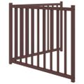 vidaXL Brána pre psa skladacia 2 panely 160 cm masívne jedľové drevo