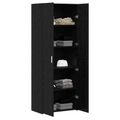 vidaXL Highboard Čierny dub 70 x 42,5 x 185 cm