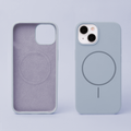 Silicone Thin Mag case for iPhone 16e / 17e light blue
