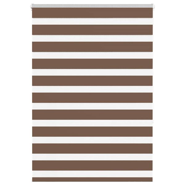 vidaXL Zebra roleta hnedá 110x150 cm šírka látky 105,9cm polyester