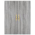 vidaXL Vysoká skrinka sivý dub sonoma 69,5x34x180 cm spracované drevo
