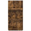 vidaXL Regál na časopisy Dymová dub 51 x 11 x 102 cm Kompozitné drevo