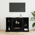 vidaXL Servírovacia skriňa Čierny dub 100 x 35,5 x 60 cm
