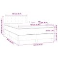 vidaXL Boxspring posteľ s matracom kapučínová 120x200 cm umelá koža