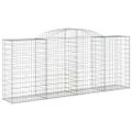 vidaXL Oblúkové gabionové koše 5 ks 300x50x120/140 cm pozink. železo