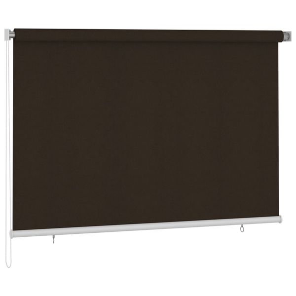 vidaXL Vonkajšia zatemňovacia roleta 220x140 cm hnedá