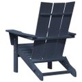 vidaXL Skladacia Adirondack kreslo Námornícka modrá