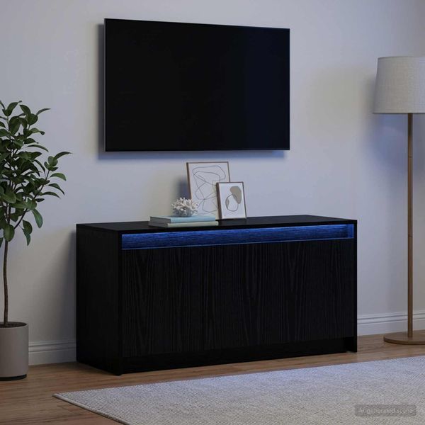 vidaXL TV skrinka 100 x 34 x 50 cm Čierny dub Kompozitné drevo