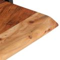 vidaXL Nástenné police 2 ks 40x24x35 cm akáciový masív a oceľ