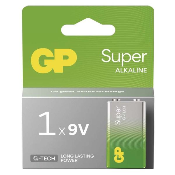 Alkalická batéria GP Super 6LR61 (9V) 1 ks