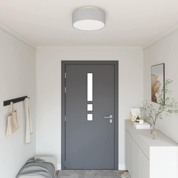 vidaXL Stropná lampa so bodmi Sivá 38 x 38 x 13,5 cm látka