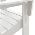 vidaXL Skladacia Adirondack kreslo Biela 80,5 x 74,5 x 92 cm HDPE