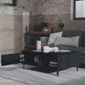 vidaXL Konferenčný stolík čierny 90x60x35 cm drevotrieska