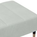 vidaXL Podnožka bledosivá 77x55x31 cm zamat