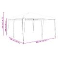 vidaXL Párty stan Modrá 400 x 400 x 266 cm Polyetylén a oceľ