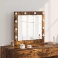 vidaXL Toaletné zrkadlo Dymová dub 60 x 55 x 18 cm Obdĺžnikový