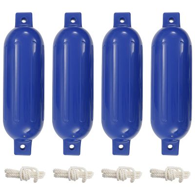 vidaXL Lodný nárazník 4 ks, modrý Ø 14x50 cm, PVC