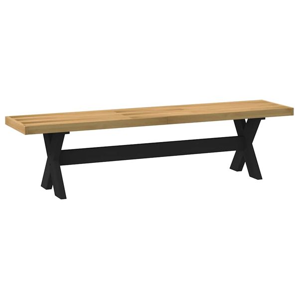 vidaXL Jedálenská lavica NOAIN v tvare X nohy, 180x40x45 cm, borovica
