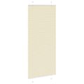 vidaXL Skladaná roleta krémová 100x200 cm, šírka látky 99,4 cm, polyester
