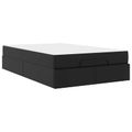 vidaXL Rám postele s matracom Iný 2 ks Čierna PVC