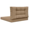 vidaXL Vankúš na vonkajšiu pohovku Polyester Sivohnedá 80 x 80 cm