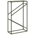 vidaXL Stojan na palivové drevo olivovo zelená 60x25x90 cm