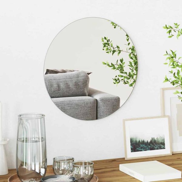vidaXL Nástenné zrkadlo Okrúhly Ø 40 cm tvrdené sklo