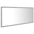 vidaXL Kúpeľňové zrkadlo s LED, betónovo sivé 100x8,5x37 cm, akryl