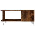 vidaXL Konferenčný stolík dymový dub 90x50x40 cm kompozitné drevo