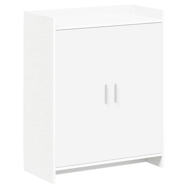 vidaXL Skriňa na topánky Biela 73,5 x 36 x 92 cm Kompozitné drevo