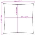 vidaXL Tieniaca plachta 160 g/m², krémová 7x7 m, HDPE