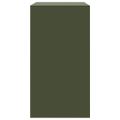 vidaXL Komoda olivovo-zelená 67x39x73 cm oceľová