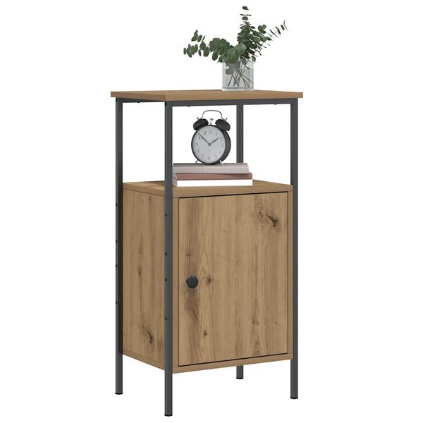 vidaXL Nočný stolík dub artisan 41x31x80 cm kompozitné drevo