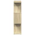 vidaXL Rozdeľovacia knižnica 3-posch.dub sonoma 70x24x97cm komp. drevo