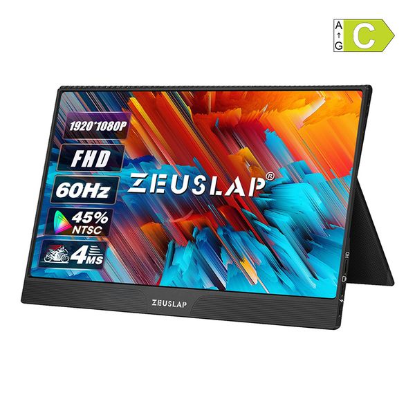 Prenosný monitor ZEUSLAP Z15ST s 15,6-palcovým dotykovým displejom
