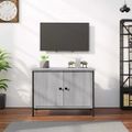 vidaXL TV skrinka s dvierkami sivá sonoma 60x35x45 cm spracované drevo