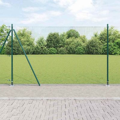 vidaXL Vonkajší zváraný drôtový plot s betónovým základom 10 x 1,6 m