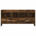vidaXL TV skrinka 100 x 33 x 47 cm Dymový dub Kompozitné drevo